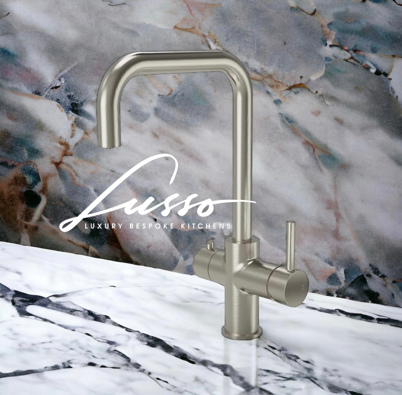 Gun Metal Boiling Hot Water Kitchen Tap 3 in 1