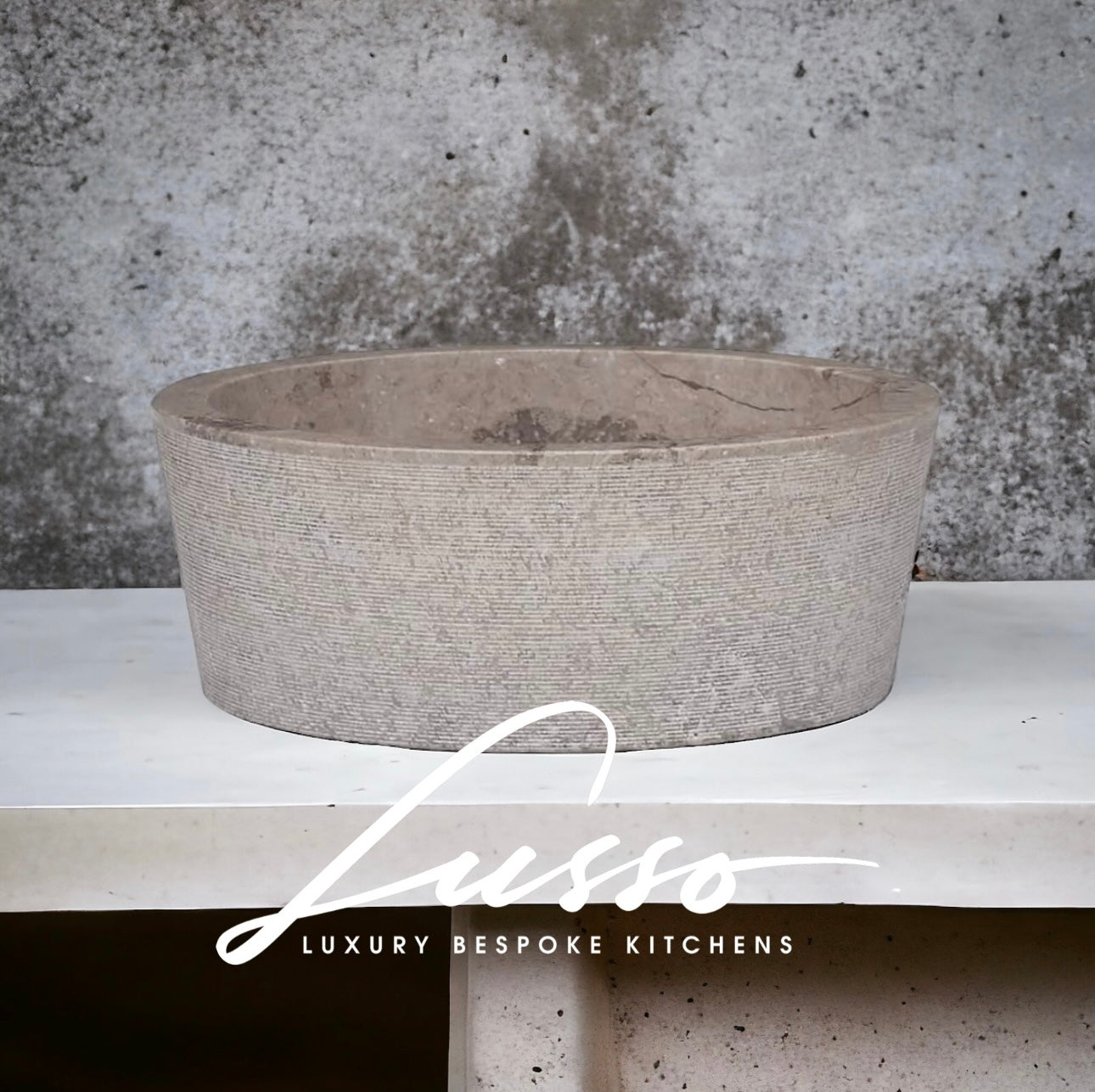 Solid Marble Grey Stone Sink