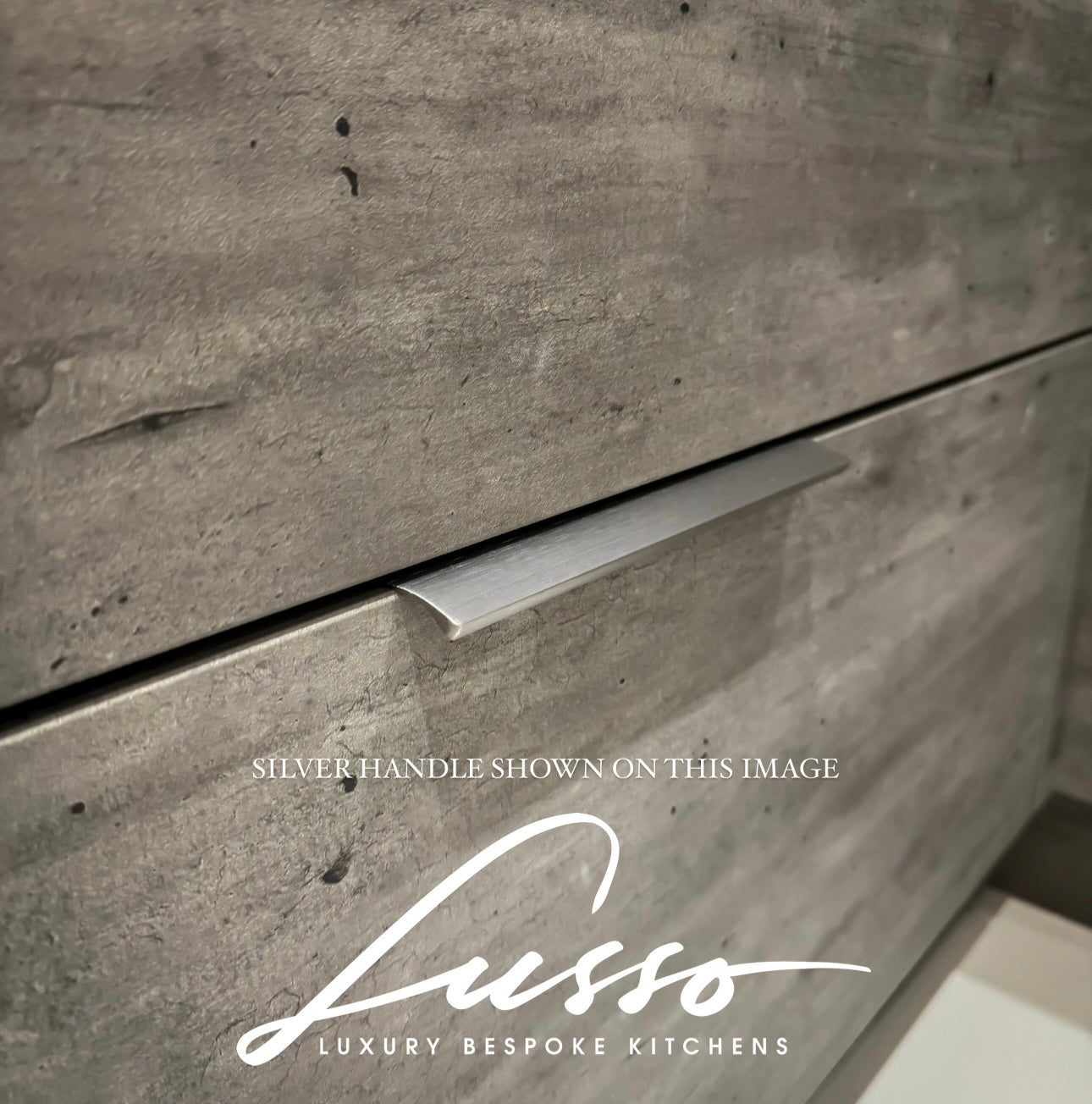 Silver Super Slim Kitchen Door Handle