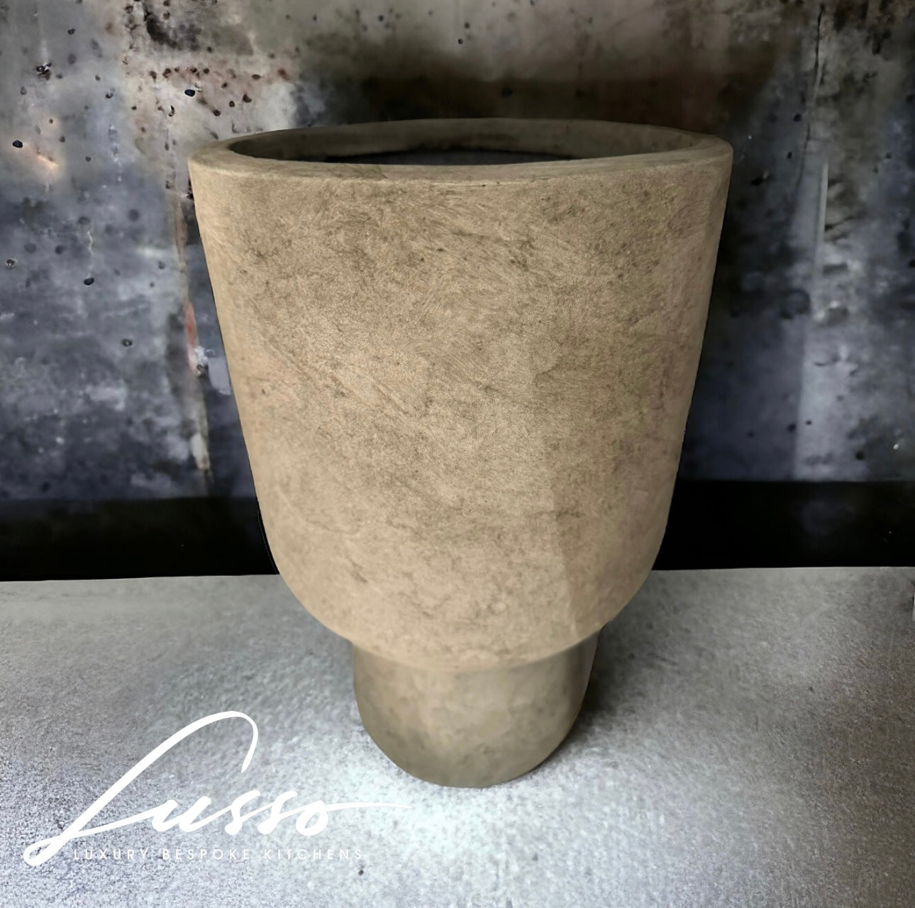 Stone Grey / Olive Tone Fireclay Planter