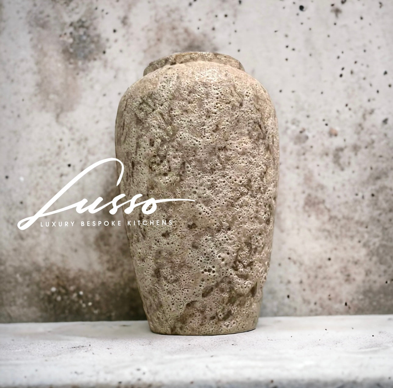 Earthy Crackled Ceramic Vase