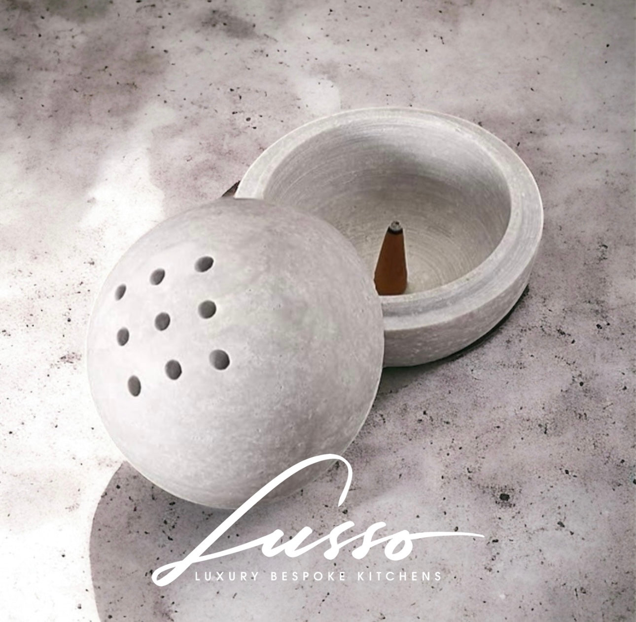 Stone Incense Holder Grey